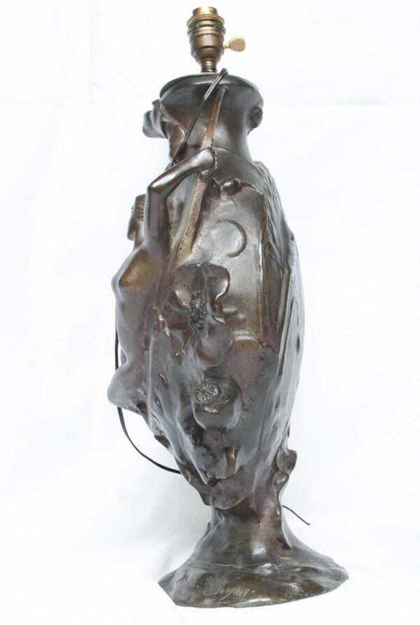 Très grand vase gourde art nouveau de Jules Jouant (1882-1921) – Image 4