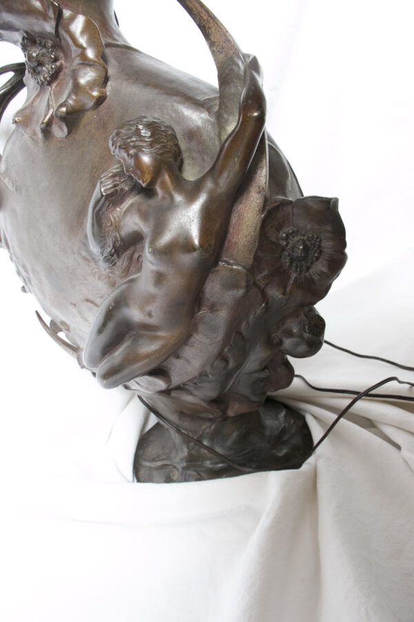 Très grand vase gourde art nouveau de Jules Jouant (1882-1921) – Image 8