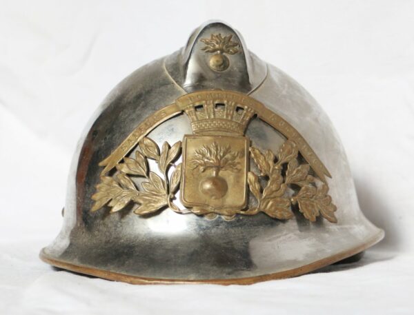 Casque Sapeurs Pompiers Aurillac - modèle 1933 - 4eme et 5eme République