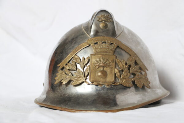 Casque Sapeurs Pompiers Aurillac - modèle 1933 - 4eme et 5eme République – Image 2