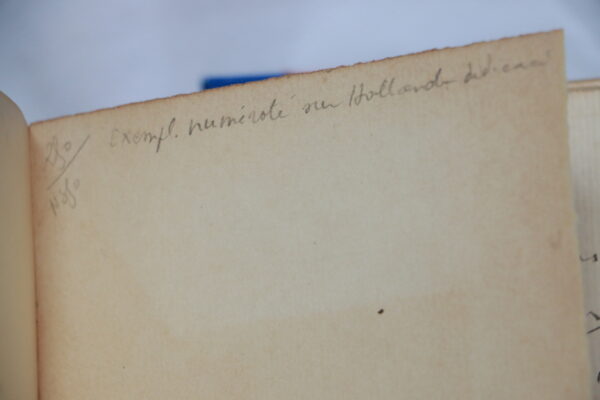 Les Fleurs en cire par Auguste Escoffier - exemplaire sur Hollande numéroté et dédicacé - Edition Paris - septembre 1910 – Image 5