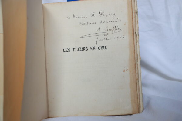 Les Fleurs en cire par Auguste Escoffier - exemplaire sur Hollande numéroté et dédicacé - Edition Paris - septembre 1910 – Image 9