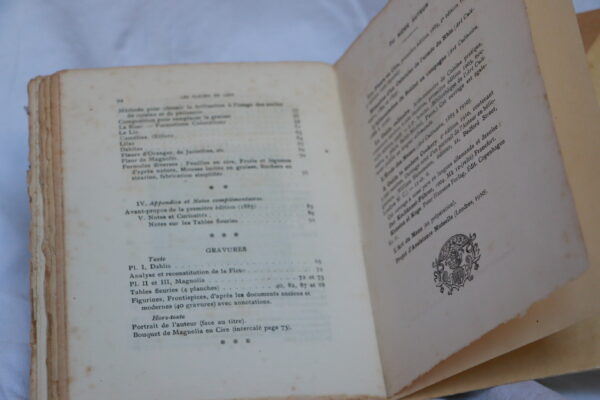 Les Fleurs en cire par Auguste Escoffier - exemplaire sur Hollande numéroté et dédicacé - Edition Paris - septembre 1910 – Image 15